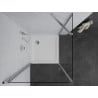 Mexen Pretoria 90 x 90 cm varstoma dušo kabina, permatomas, chromas + Flat padėklas - 852-090-090-01-00-4010