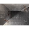 Mexen Lunar Duo atveriama dušo kabina 85 x 75 cm, permatoma, šepečiu poliruota varis - 834-085L-075P-65-00