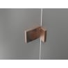 Mexen Lunar Duo Dušo kabina, atveriama, 95 x 70 cm, permatoma, šlifuota vario - 834-095L-070P-65-00