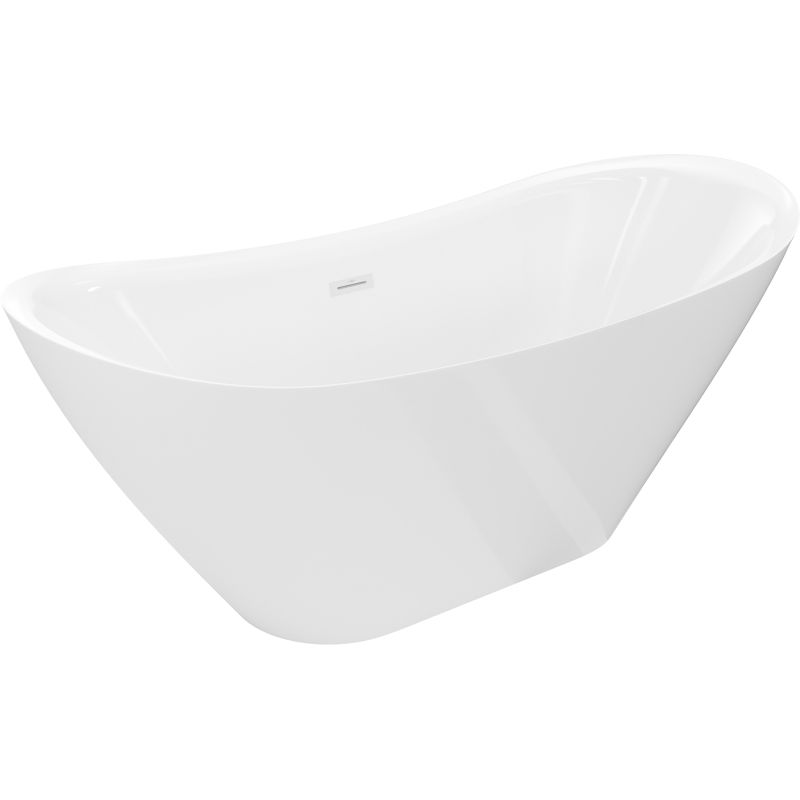 Mexen Lotos laisvai pastatoma vonia 170 x 75 cm, balta, baltas persipylimas - 52051707700-20