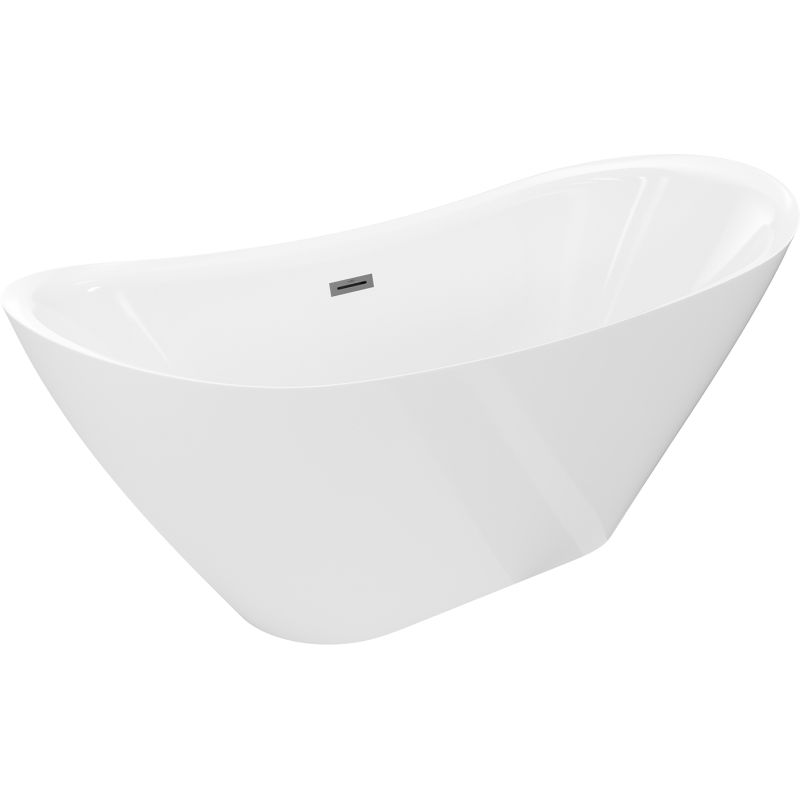 Mexen Lotos laisvai stovinti vonia 170 x 75 cm, balta, perpildymas ginklu metalas - 52051707700-95