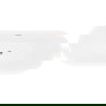 Mexen Lotos laisvai pastatoma vonia 170 x 75 cm, balta/juoda, perbėgimas matinė varis - 52051707775-65
