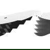 Mexen Lotos laisvai pastatoma vonia 170 x 75 cm, balta/juoda, perpylimas šepetėliuotas gun gray - 52051707775-66