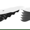 Mexen Lotos laisvai pastatoma vonia 170 x 75 cm, balta/juoda, persipylimas gun metal - 52051707775-95