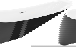 Mexen Lotos laisvai pastatoma vonia 170 x 75 cm, balta/juoda, šlifuotas nikelio perpylimas - 52051707775-97