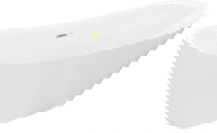 Mexen Lotos laisvai pastatoma vonia 180 x 75 cm, balta, auksinė šepečiuota - 52051807700-55