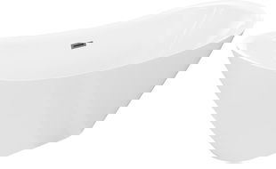 Mexen Lotos laisvai stovinti vonia 180 x 75 cm, balta, perpylimo angos gun gray šlifuotos - 52051807700-66