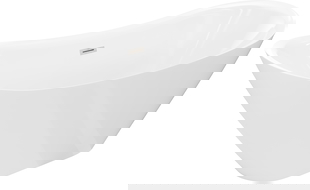 Mexen Lotos laisvai pastatoma vonia 180 x 75 cm, balta, matinio nikelio perpylimas - 52051807700-97