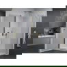 Mexen Pretoria pakreipiama dušo kabina 70 x 90 cm, Skaidrus, Auksinė + dušo padėklas Flat - 852-070-090-50-00-4010