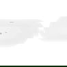 Mexen Lotos laisvai pastatoma vonia 180 x 75 cm, balta/juoda, šlifuoto nikelio perpildymas - 52051807775-97