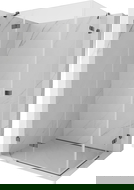 Mexen Lunar Duo atveriama dušo kabina, kairė 115 x 85 cm, permatoma, šlifuota pilka - 834-115L-085P-66-00