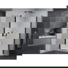 Mexen Pretoria Duo pakreipiama dušo kabina 80 x 80 cm, Skaidrus, Juoda + dušo padėklas Flat - 852-080-080-70-02-4010B