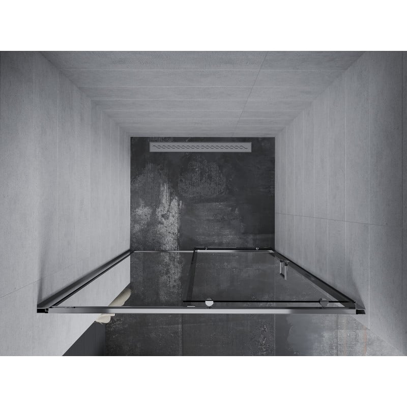 Mexen Apia stumdomos dušo durys 100 cm, skaidrios, chromas - 845-100-000-01-00