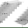 Mexen Lunar Dviguba dušo kabina su kairine atveriama durimi 90 x 85 cm, permatoma, juoda - 834-090L-085P-70-00
