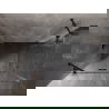 Mexen Lunar Duo dušo kabina atverčiama 110 x 70 cm, skaidri, juoda - 834-110L-070P-70-00