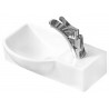 Mexen Hugo stalviršinis kairys praustuvas 40 x 22 cm, baltas - 21254000L