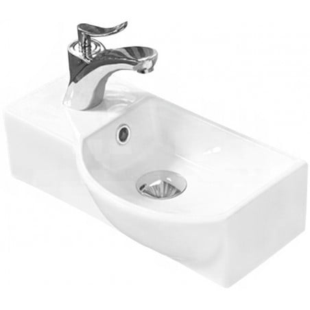 Mexen Hugo pastatomas vonia dešinė 40 x 22 cm, balta - 21254000R