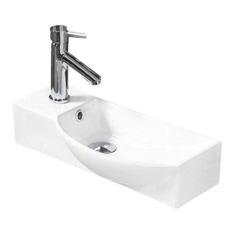 Mexen Hugo dešinioji stalviršio kriauklė 50 x 23 cm, balta - 21255000R