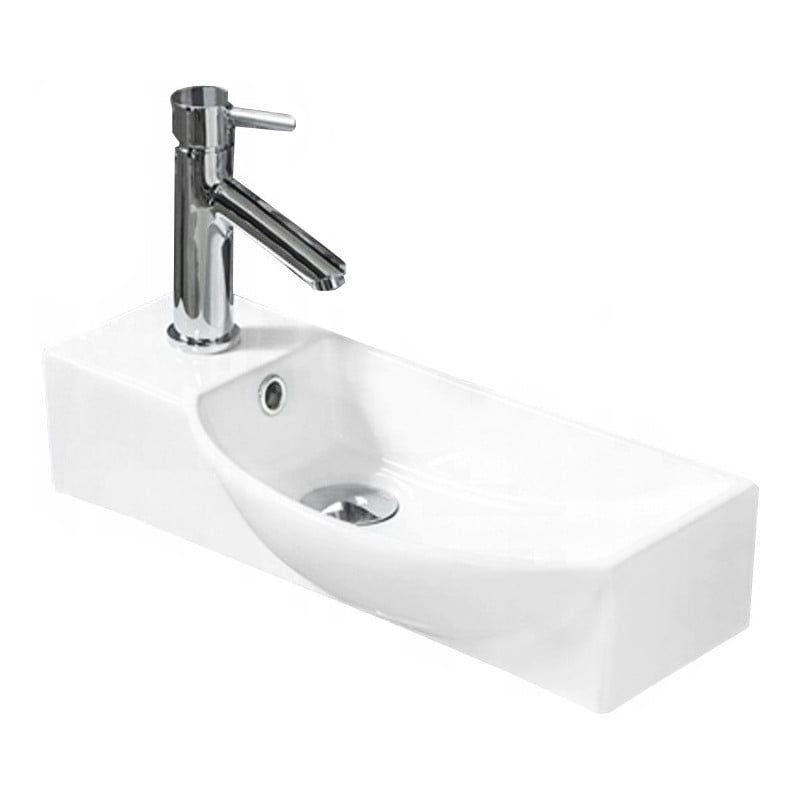 Mexen Hugo stalviršio praustuvas dešinysis 50 x 23 cm, baltas - 21255000R