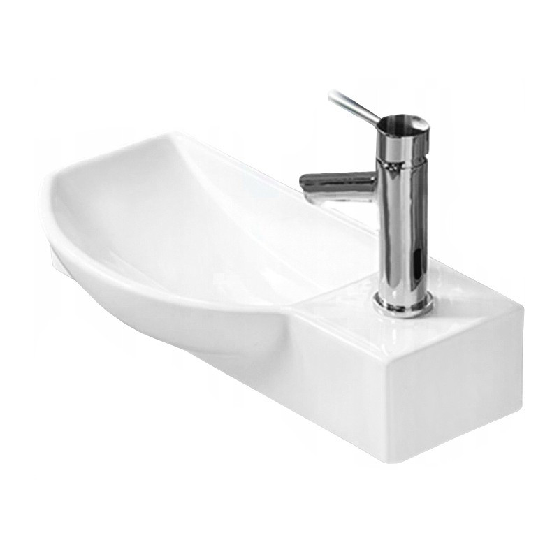 Mexen Hugo kairė stalviršio praustuvas 50 x 23 cm, baltas - 21255000L