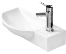 Mexen Hugo kairė stalviršio praustuvas 50 x 23 cm, baltas - 21255000L