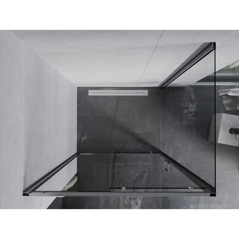 Mexen Apia stumdoma dušo kabina 95 x 80 cm, permatomas, chromas - 840-095-080-01-00