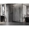 Mexen Lunar Duo dušo kabina, atveriama, 115 x 100 cm, skaidri, ginklų metalas - 834-115L-100P-95-00