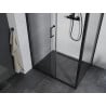 Mexen Apia stumdoma dušo kabina 90 x 80 cm, Skaidrus, Juoda - 840-090-080-70-00