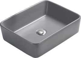 Mexen Catia 48 x 37 cm stalviršinio tualeto praustuvas, šviesiai pilkas matinis - 21314861
