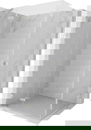 Mexen Lunar Dviguba dušo kabina su šarnyrinėmis durimis kairėje, 110 x 85 cm, skaidri, šlifuotas nikelis