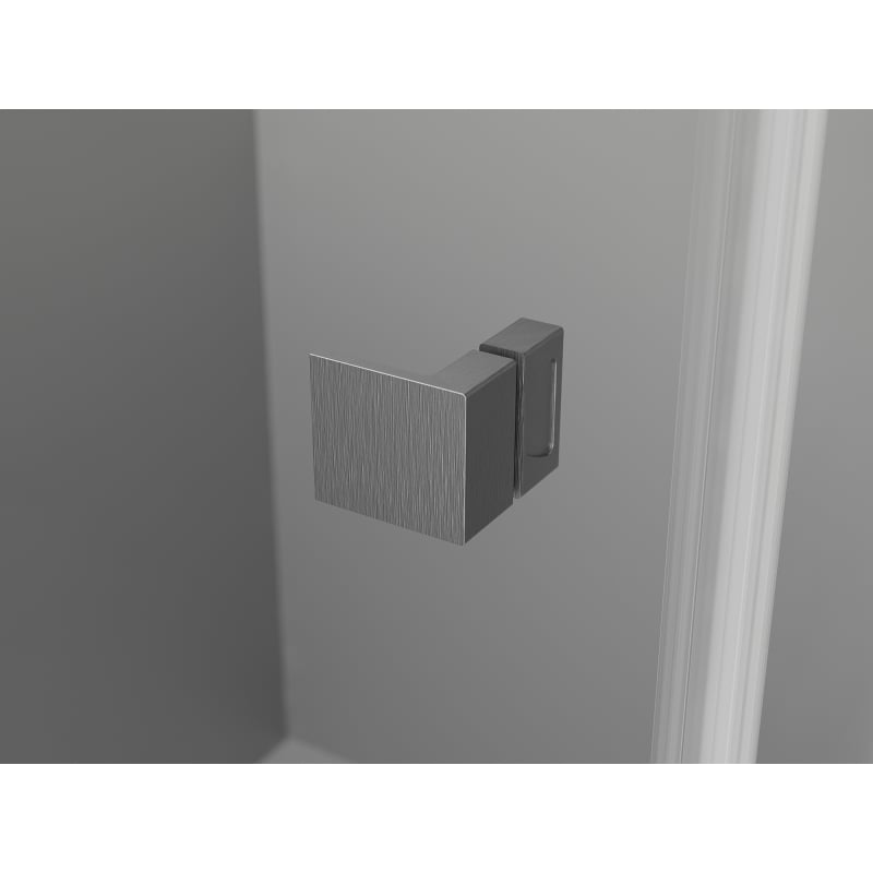 Mexen Lunar L Duo atveriama dušo kabina kairė 110 x 70 cm, permatoma, šlifuota gun gray - 834L-110L-070P-66-00