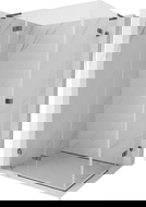 Mexen Lunar L Duo dušo kabina, varstoma kairė, 110 x 80 cm, skaidri, šlifuota ginklo pilka - 834L-110L-080P-66-00