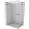 Mexen Lunar L Duo atveriama dušo kabina 110 x 95 cm, permatomas, šlifuotas pilkas - 834L-110L-095P-66-00