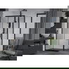 Mexen Apia stumdoma dušo kabina 130 x 80 cm, Skaidrus, Juoda - 840-130-080-70-00