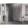 Mexen Lunar Duo atveriama dušo kabina 120 x 120 cm, skaidri, šlifuotas nikelis - 834-120L-120P-97-00