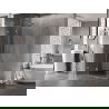Mexen Lunar L dušinis kabinos atstumiamas kairysis 95 x 70 cm, permatomas, chromas - 834L-095-070-01-00-L