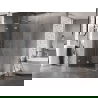 Mexen Lunar L dušinis kabinos atstumiamas kairysis 95 x 70 cm, permatomas, chromas - 834L-095-070-01-00-L