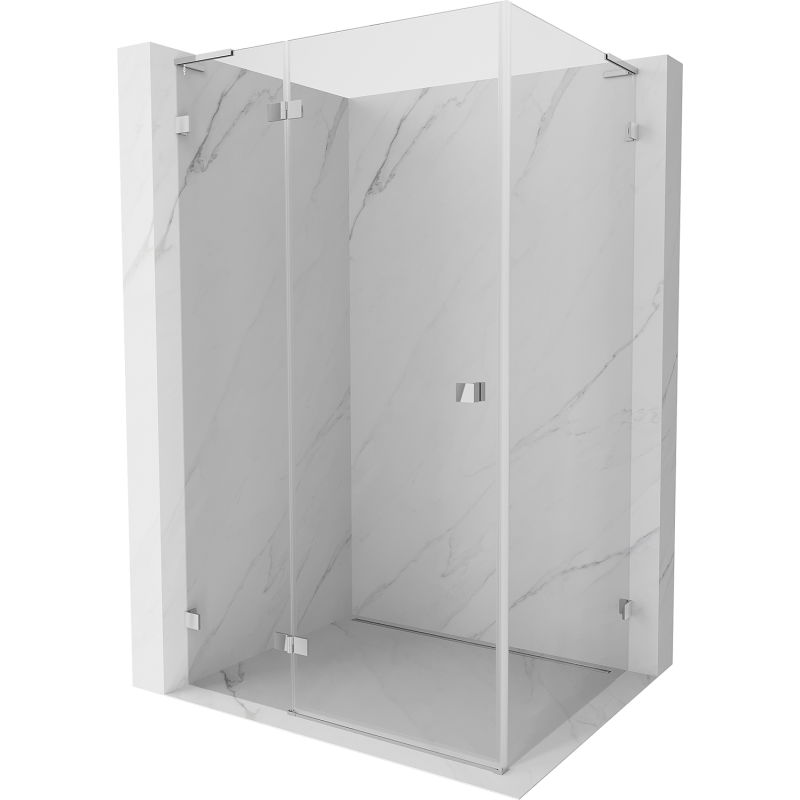 Mexen Lunar L dušo kabina atveriama kairė 85 x 80 cm, permatomas, chromas - 834L-085-080-01-00-L