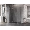 Mexen Lunar L atveriama kairė pusė dušo kabina 90 x 80 cm, skaidri, chromas - 834L-090-080-01-00-L