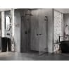 Mexen Lunar L Duo atidaroma dušo kabina 85 x 70 cm, skaidri, juoda - 834L-085L-070P-70-00