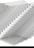 Mexen Lunar L kairiajame vyris, 100 x 90 cm, skaidrus, auksinis dušo kabina - 834L-100-090-50-00-L