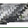 Mexen Apia stumdoma dušo kabina 125 x 100 cm, baltos juostos, chromas - 840-125-100-01-20