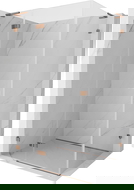 Mexen Lunar L dušo kabina atviru kairė 95 x 80 cm, skaidri, rožinis auksas - 834L-095-080-60-00-L