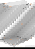 Mexen Lunar L dušo kabina su kairine atidaroma durimi 90 x 70 cm, skaidrus, šlifuotas varis - 834L-090-070-65-00-L