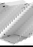 Mexen Lunar L dušo kabina varstoma kairė 90 x 70 cm, skaidri, juoda - 834L-090-070-70-00-L