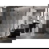 Mexen Lunar L dušo kabina, atidaroma, kairė 70 x 70 cm, skaidrus, tamsus metalas - 834L-070-070-95-00-L
