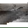 Mexen Lunar L dušo kabina, atidaroma, kairė 70 x 70 cm, skaidrus, tamsus metalas - 834L-070-070-95-00-L
