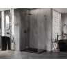 Mexen Lunar L dušo kabina su varstomomis durimis kairė 85 x 80 cm, skaidri, „gun metal“ - 834L-085-080-95-00-L