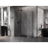 Mexen Lunar L dušo kabina su varstomomis durimis kairė 85 x 80 cm, skaidri, „gun metal“ - 834L-085-080-95-00-L