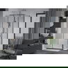 Mexen Apia stumdoma dušo kabina 140 x 80 cm, Skaidrus, Chromo + dušo padėklas Flat - 840-140-080-01-00-4010